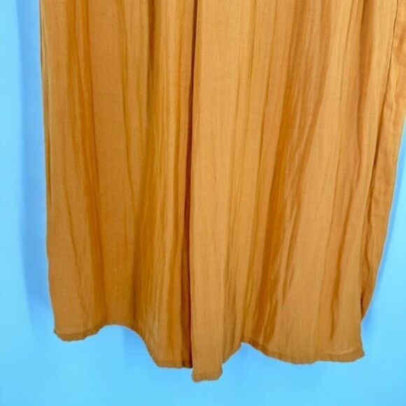 NWT RACHEL Rachel Roy Women's High-Rise Elastic Waist Wide Leg Pants Gold Medium - Picture 4 of 9